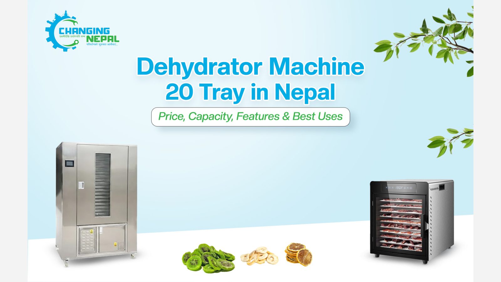 Dehydrator Machine 20 Tray in Nepal: Price, Capacity, Features & Best Uses