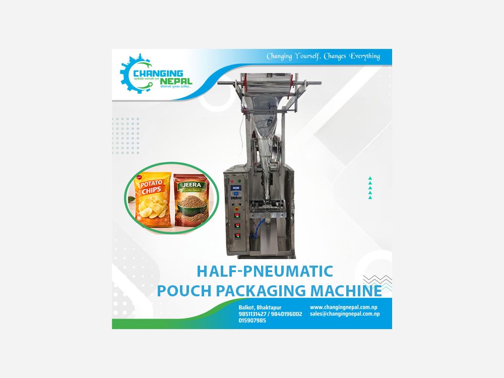 Half Pneumatic Pouch Packaging Machine