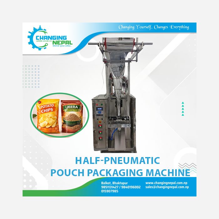 Half Pneumatic Pouch Packaging Machine