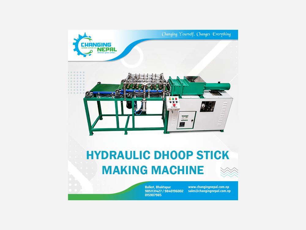 Hydraulic Dhoop Stick Making Machine