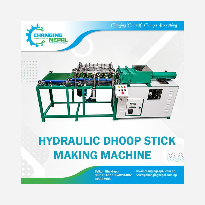 Hydraulic Dhoop Stick Making Machine