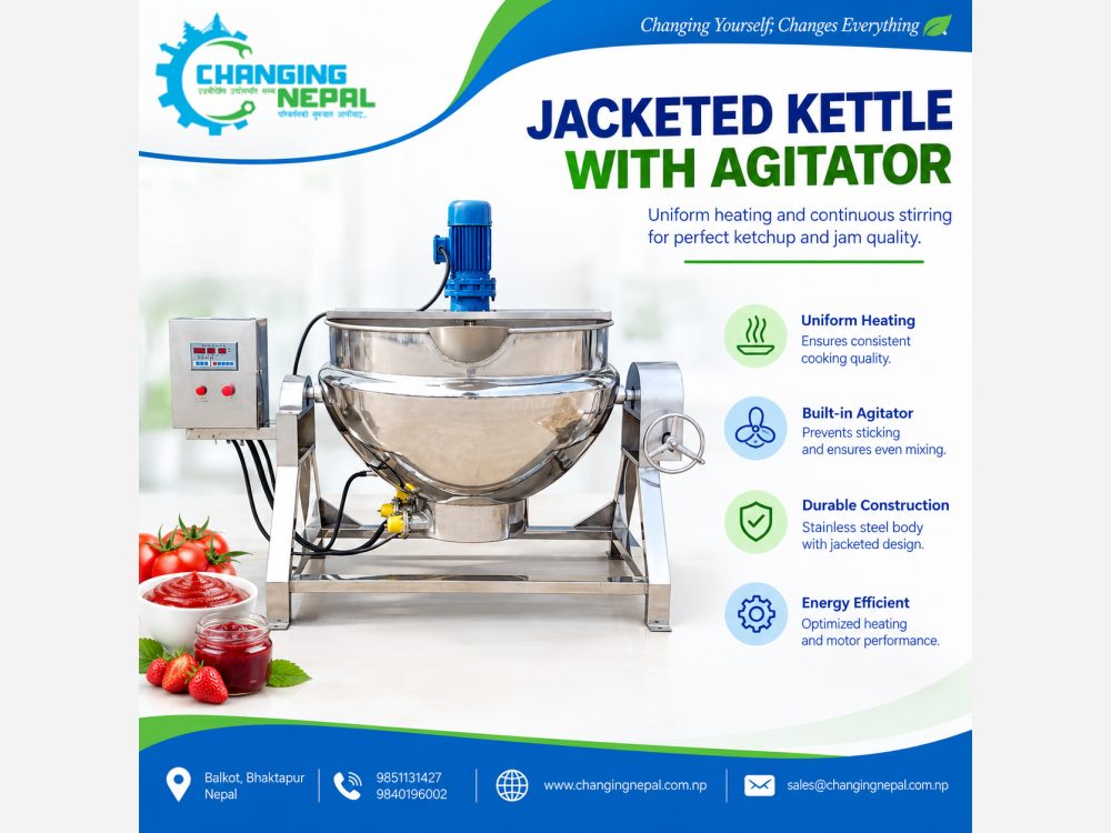 Jacketed kettle with Agitator